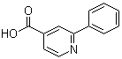 2-Phenylpyridine-4-carboxylic acid molecular structure (CAS 55240-51-2)