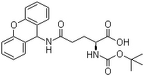 N-Boc-N'-(9-xanthenyl)-L-glutamine molecular structure (CAS 55260-24-7)