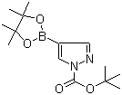 结构式 CAS# 552846-17-0, 1-Boc-吡唑-4-硼酸频哪醇酯; 1-叔丁氧羰基-吡唑-4-硼酸频哪醇酯