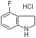 4-Fluoro-2,3-dihydro-1H-indole hydrochloride molecular structure (CAS 552866-98-5)
