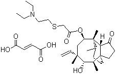 Tiamulin fumarate molecular structure (CAS 55297-96-6)