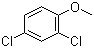 结构式 CAS# 553-82-2, 2,4-二氯苯甲醚