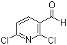 2,6-Dichloropyridine-3-carbaldehyde molecular structure (CAS 55304-73-9)