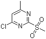 4-Chloro-6-methyl-2-(methylsulfonyl)pyrimidine molecular structure (CAS 55329-22-1)