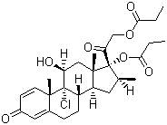 结构式 CAS# 5534-09-8, 丙酸倍氯米松; 倍氯米松双丙酸酯