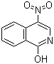 4-硝基-1-异喹啉醇分子结构 (CAS 55404-29-0)