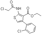 2-[(2-Chloroacetyl)amino]-4-(2-chlorophenyl)-3-thiophenecarboxylic acid ethyl ester molecular structure (CAS 554404-40-9)