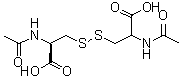 N,N'-二乙酰基-L-胱氨酸分子结构 (CAS 5545-17-5)