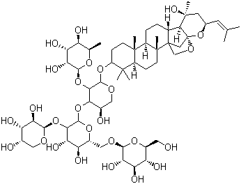 Jujuboside A molecular structure (CAS 55466-04-1)