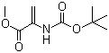 结构式 CAS# 55477-80-0, 2-叔丁氧羰基氨基丙烯酸甲酯