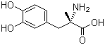 structure of CAS# 555-30-6, Methyldopa;2-Amino-3-(3,4-dihydroxyphenyl)-2-methyl-propanoic acid; L-Methyl Dopa