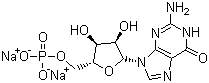 structure of CAS# 5550-12-9, Guanosine 5'-monophosphate disodium salt;Guanosine 5'-(disodium phosphate); 5'-Guanylic acid disodium salt; GMP disodium salt