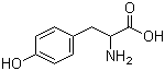 structure of CAS# 556-03-6, DL-Tyrosine;2-Amino-3-(4-hydroxyphenyl)propionic acid; 3-(4-Hydroxyphenyl)-DL-alanine