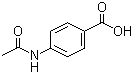 对乙酰氨基苯甲酸分子结构 (CAS 556-08-1)