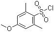 structure of CAS# 55661-08-0, 4-Methoxy-2,6-dimethylbenzenesulfonyl chloride;2,6-Dimethyl-4-methoxybenzenesulfonyl chloride; 2,6-Dimethyl-4-methoxyphenylsulfonyl chloride; 4-Methoxy-2,6-xylenesulfonyl chloride