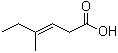 4-Methyl-3-hexenoic acid molecular structure (CAS 55665-79-7)