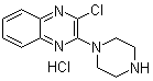 2-氯-3-(1-哌嗪基)喹喔啉盐酸盐分子结构 (CAS 55686-36-7)