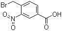 4-溴甲基-3-硝基苯甲酸分子结构 (CAS 55715-03-2)