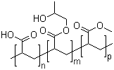 Acrylic acid-hydroxypropyl acrylate copolymer molecular structure (CAS 55719-33-0)