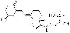 structure of CAS# 55721-11-4, Secalciferol;(24R)-24,25-Dihydroxycholecalciferol; (24R)-24,25-Dihydroxyvitamin D3