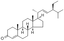 Stigmasta-4,22-dien-3-one molecular structure (CAS 55722-32-2)