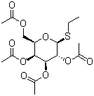 structure of CAS# 55722-49-1, Ethyl 1-thio-beta-D-galactopyranoside tetraacetate;Ethyl 1-thiogalactopyranosidetetraacetate; Ethyl 1-thio-beta-D-galactopyranoside-2,3,4,6-tetraacetate; Ethyl 2,3,4,6-tetra-O-acetyl-1-thio-beta-D-galactopyranoside