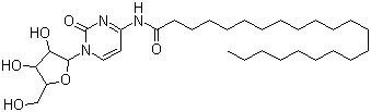 structure of CAS# 55726-47-1, Enocitabine;N-[1-[3,4-Dihydroxy-5-(hydroxymethyl)oxolan-2-yl]-2-oxopyrimidin-4-yl]docosanamide