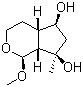 [1S-(1alpha,4alpha,5alpha,7alpha,7alpha)]-Octahydro-1-methoxy-7-methylcyclopenta[c]pyran-5,7-diol molecular structure (CAS 55732-36-0)