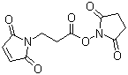 N-Succinimidyl 3-maleimidopropionate molecular structure (CAS 55750-62-4)