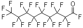 structure of CAS# 558-95-2, Perfluoropelargonoyl fluoride;Perfluorononanoyl fluoride; Perfluorooctylcarbonyl fluoride