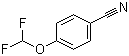 结构式 CAS# 55805-10-2, 4-(二氟甲氧基)苯甲腈