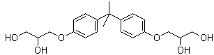 结构式 CAS# 5581-32-8, 双酚 A 双(2,3-二羟基丙基)醚