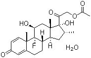 醋酸地塞米松一水合物分子结构 (CAS 55812-90-3)