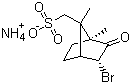 structure of CAS# 55870-50-3, Ammonium (-)-3-bromo-8-camphorsulfonate;L-(-)-alpha-Bromocamphor-8-sulfonic acid ammonium salt