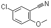 structure of CAS# 55877-79-7, 5-Chloro-2-methoxybenzonitrile;4-Chloro-2-cyanoanisole