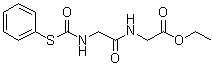 2-(2-(((苯硫基)羰基)氨基)乙酰氨基)乙酸乙酯分子结构 (CAS 5589-84-4)