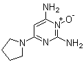 structure of CAS# 55921-65-8, 6-(1-Pyrrolidinyl)-2,4-pyrimidinediamine 3-oxide;2,4-Diamino-6-pyrrolidinopyrimidine 3-oxide