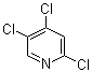 2,4,5-三氯吡啶分子结构 (CAS 55934-01-5)