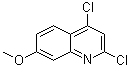2,4-Dichloro-7-methoxyquinoline molecular structure (CAS 55934-22-0)