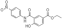 4-Hydroxy-3-[[(4-nitrophenyl)amino]carbonyl]benzoic acid ethyl ester molecular structure (CAS 5594-61-6)