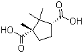 (-)-Camphoric acid molecular structure (CAS 560-09-8)