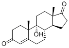 9-Hydroxy-4-androstene-3,17-dione molecular structure (CAS 560-62-3)