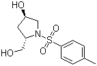 (2S,4R)-4-羟基-1-[(4-甲基苯基)磺酰基]吡咯烷-2-甲醇分子结构 (CAS 5605-46-9)