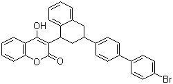Brodifacoum molecular structure (CAS 56073-10-0)