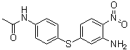 N-[4-[(3-氨基-4-硝基苯基)硫基]苯基]乙酰胺分子结构 (CAS 56073-93-9)
