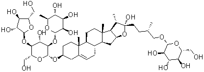 Parisaponin I分子结构 (CAS 561007-63-4)