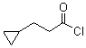 structure of CAS# 56105-20-5, Cyclopropanepropanoyl chloride;3-Cyclopropylpropanoyl chloride; 3-Cyclopropylpropionyl chloride; Cyclopropanepropionyl chloride