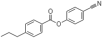 4'-丙基苯甲酸 4-氰基苯酯分子结构 (CAS 56131-49-8)