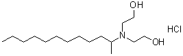 2,2'-[(1-Methylundecyl)imino]bisethanol hydrochloride molecular structure (CAS 56167-09-0)