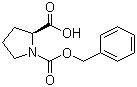结构式 CAS# 5618-96-2, N-苄氧羰基-L-脯氨酸